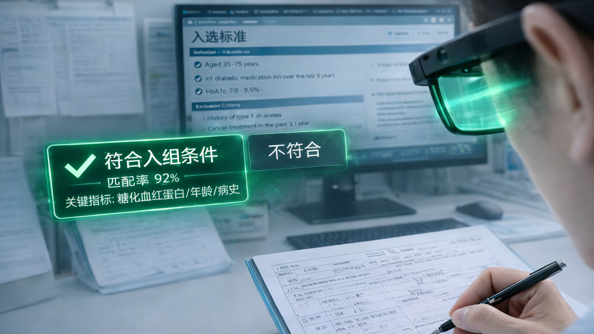 医疗科研：临床入组智能决策